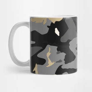 Black and Gold Camouflage Mug